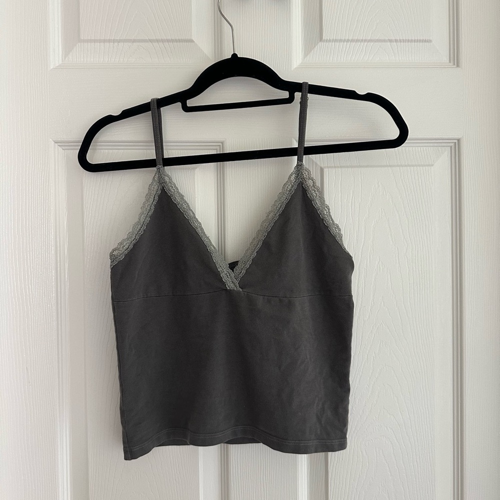 Brandy Melville lace trim tank top
